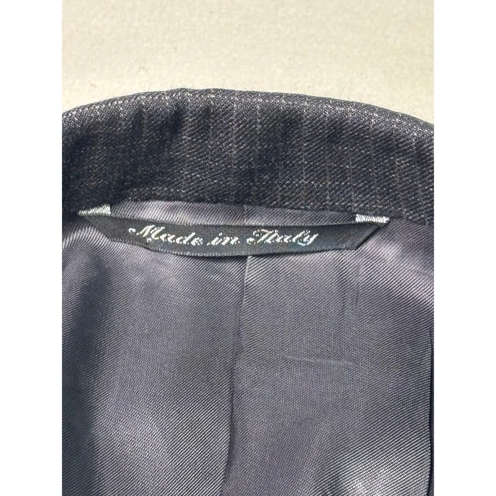 Canali Proposta Mens Charcoal Windowpane Wool Blazer Made in Italy Size 58 L - Picture 4 of 15